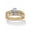 10k Yellow Gold, variant on Round Diamond Accent 2-Piece Bridal Set in Platinum-Plated Silver or 10K Gold