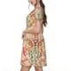 thumbnail image 2 of Balery Indian Paisley 1 Vestidos sueltos de manga corta para mujer, vestidos de verano 2025, vestidos casuales de corte A con vuelo., 2 of 6
