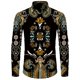 thumbnail image 1 of Camisas de manga larga de estilo étnico de otoño Camisa de hombre con patrón retro Tendencia Ropa de hombre al aire libre Nuevas camisetas de manga larga para hombre, 1 of 6