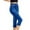 Blue, variant on MRULIC leggings for women Waist Elastic Capris Jeans Leggings High Leggings Women's Imitation Pants Black + L