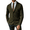 Army Green, variant on Men’s Button Down Cardigan Sweater Knit Blazer Front Pockets Daily Black L