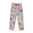 thumbnail image 4 of Easygdp Trendy Floral Design Men's Pajama Pant, Sleep Elastic Waistband Lounge Pants - XX-Large, 4 of 9