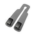 thumbnail image 2 of Ganchos para reposacabezas de coche, ganchos para coche, fácil instalación, genéricos, multifuncionales, de cuero, para guardar ropa en el respaldo gris, 2 of 8