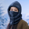 thumbnail image 6 of Kilaqueen Ski Balaclava Face Mask for Women Windproof Winter Warm Neck Cover Helmet Hood Fleece Beanie Hat with Drawstring, 6 of 6