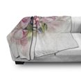 thumbnail image 2 of Peony Soft Flannel Fleece Throw Blanket, Watercolor Hand Drawn Romantic Flowers Illustration, Cozy Plush for Indoor and Outdoor Use, 60" x 80", Baby Pink Taupe, by Ambesonne, 2 of 5