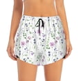 thumbnail image 4 of Lsque Watercolor Wildflower Printed Women's Running Shorts with Liner Pockets,Elastic Quick Dry Workout Athletic Gym Yoga Shorts,Womens High Waist Shorts-Medium, 4 of 9