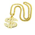 thumbnail image 1 of Exaggerated Gold Chain Dollar Sign Golden Necklace Wild Necklace Jewelry, 1 of 7