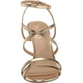 thumbnail image 4 of Sam Edelman Women's Delanie Heeled Sandals Gold Leather 7M, 4 of 5