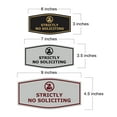 thumbnail image 2 of Fancy Strictly No Soliciting Sign (Red) - Large, 2 of 5