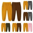thumbnail image 3 of Odeerbi 2-7 Años Niños Niñas 2 Pcs Pantalones de Deporte Deportivo Entrenamiento Pantalones de Jogger de Verano Joggers de Color Sólido, 3 of 3