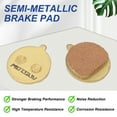 thumbnail image 4 of 4set Disc Brake Pad 0.83" x 0.94" Semi-Metallic Resin Bike Brake Pads for BB7 M355 M446 M640 Mountain Road Bikes, Gold, 4 of 7