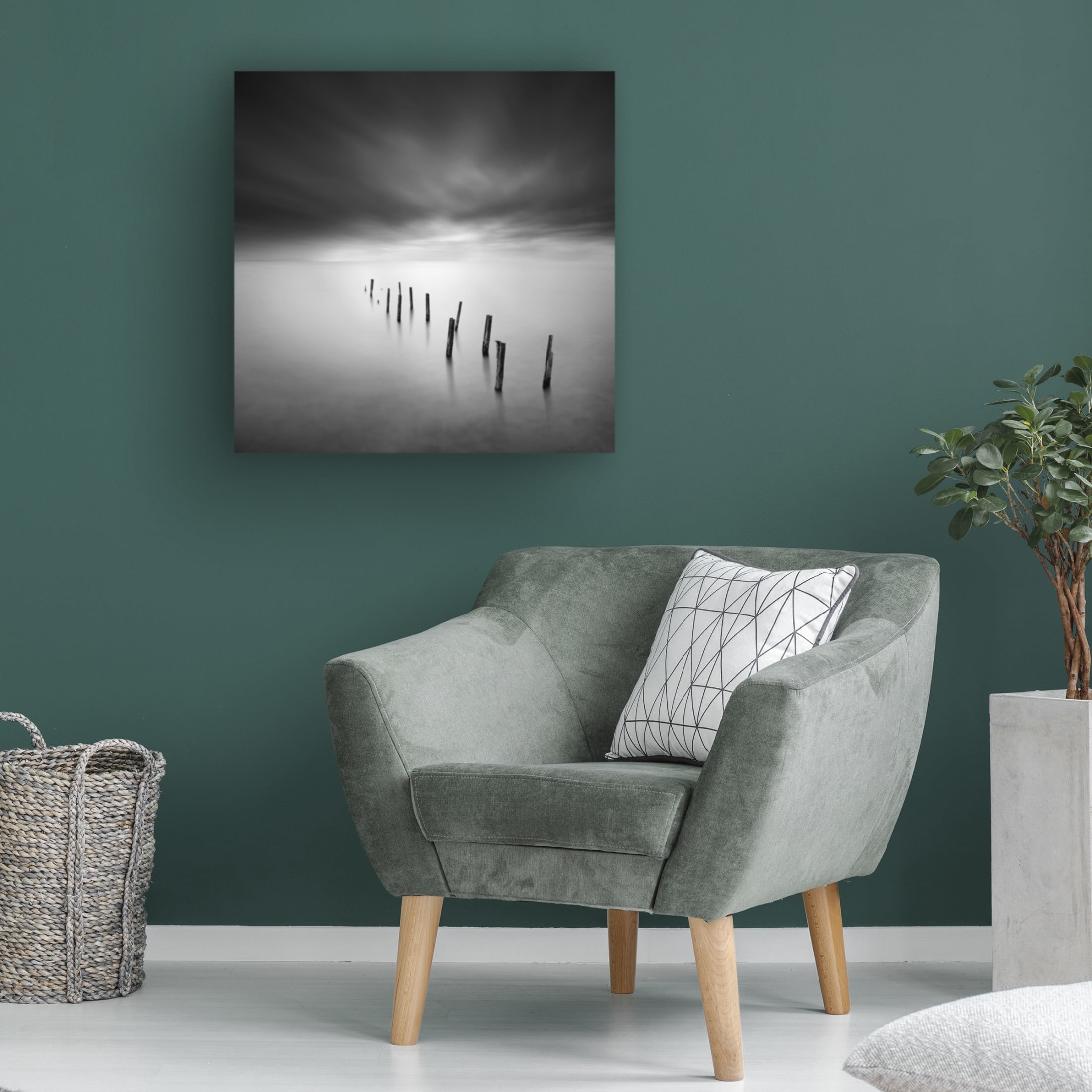 Canvas Wall Art - George Digalakis 'Symphony Of The Seas' Wall Art for Living Room, Bedroom, or Office Décor by Trademark Fine Art - 18 x 18 Inches