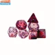 thumbnail image 2 of Juego de dados transparentes para TRPG, juego de dados DND de cielo estrellado, doble Color, 7 piezas, 2 of 4