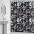 thumbnail image 5 of Shower Curtain, Western Farmhouse Waterproof Fabric Bathroom Shower Curtains Set with Hooks,72 X 72 Inch Long, Vintage Cowboy Hat Bule, 5 of 9
