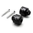 thumbnail image 1 of Krator Black Bar Ends "RR" Logo Hand Grip Handlebar Caps Compatible with Honda RC51 RVT1000R 2000-2006, 1 of 3