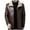 Coffee, variant on Pisexur Leather Vest Men Men's Fashion Men's Leather Motorcycle Jackets Casual Tops Coats Plus Size Motorcycle Jacket
