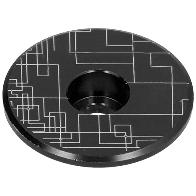 Tapa del Vástago de Bicicleta, Cubierta Superior de Aleación de Aluminio Top No Deslizamiento de Forma Redonda Precisa para bicicleta de Montaña por 25.4 mm/1.0in y 28.6
