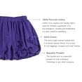 thumbnail image 4 of Kleverkids Toddler Baby Girls Embroidery Bubble Skirt – Peruvian Pima Cotton, Balloon Skirt, Elastic Waist, Pull-On, Solid Colors – Plum, 2, 4 of 5