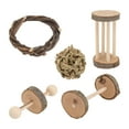 thumbnail image 4 of HEALEEP 5Pieces Wooden Pet Chewing Plaything for Indoor Play and Training Light Brown 1.97X1.97X1.57in, 4 of 8