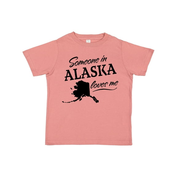 Inktastic Someone in Alaska Loves Me Boys or Girls Toddler T-Shirt