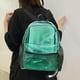 thumbnail image 4 of Mochila de PVC transparente | Bolso de viaje transparente e impermeable | Mochila ligera y duradera para exteriores, playa y desplazamientos al trabajo | Gran capacidad 29x26x15cm | Blanco, Verde, 4 of 8