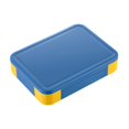 thumbnail image 4 of Fiambrera Bento con compartimentos, caja de almacenamiento Bento para picnic, 5 compartimentos, contenedor de aperitivos para el hogar, al aire libre Azul amarillo, 4 of 8