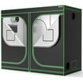 thumbnail image 2 of Costway 4x8 Grow Tent, 96''x48''x80'' High Reflective Mylar w/Observation Window Black, 2 of 9