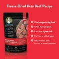 Beef Freeze Dried Dog Food, High Protein, Low Carb and Grain Free, Made