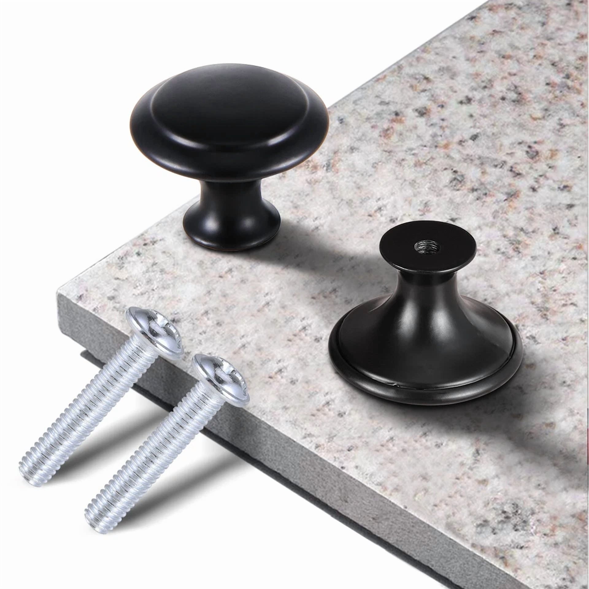 Cabinet Knobs Black Cabinet Pulls Knobs Round Drawer Knobs Screws For Furniture