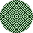 thumbnail image 1 of Ahgly Company Indoor Round Patterned Light Green Area Rugs, 4' Round, 1 of 6