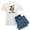 With Blue Strpe Pant, variant on - The Well Hung Sloth Pajamas - Men's Light Pajamas