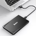 thumbnail image 3 of cool-fish Cool-Fish K801 USB 3.1 Type-C External Hard Drive Enclosure for 2.5" SATA HDD/SSD, Tool-Free Installation, Compact & Portable Design, Compatible with Windows/Mac, Black ABS Material, 3 of 7