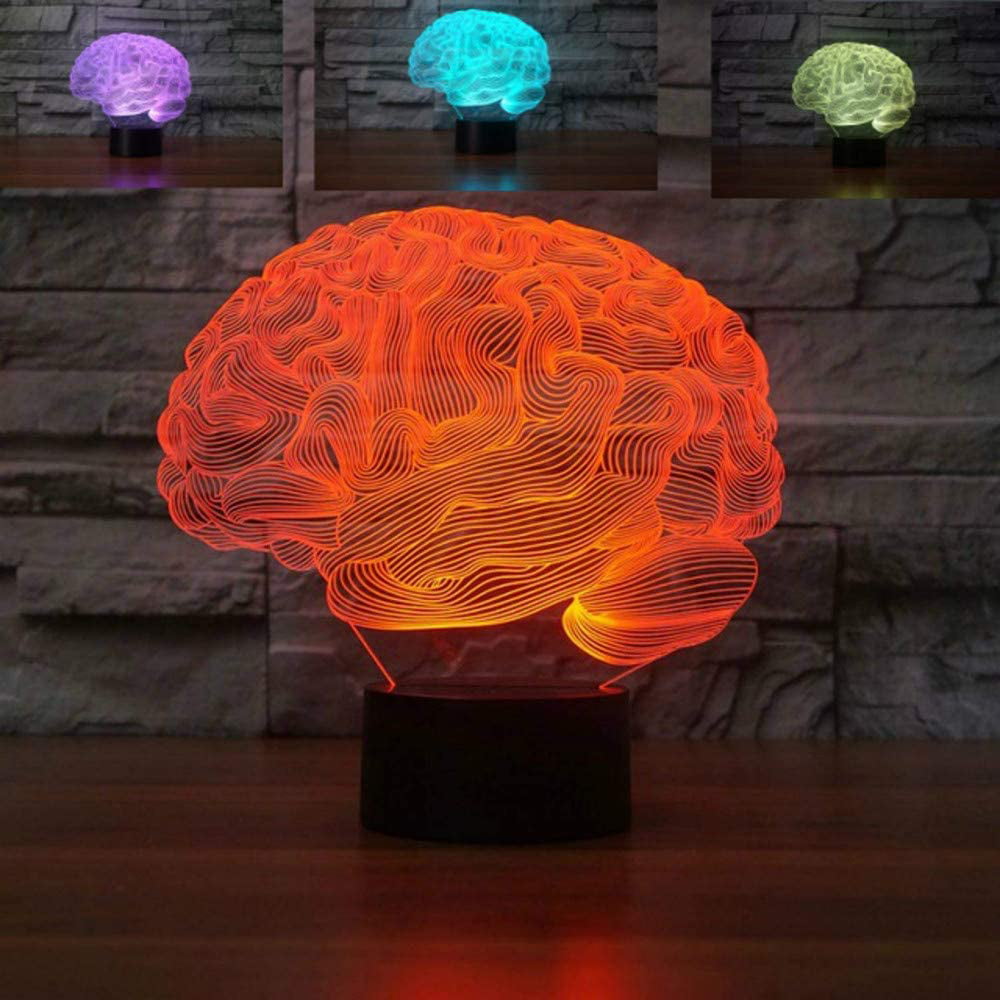Abstract 3D LED Night Light Touch Switch Table Desk Lamp Toy Gift Room 