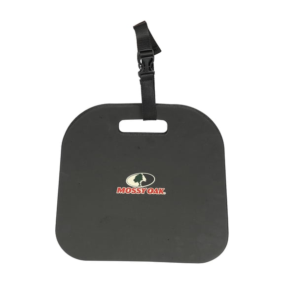 Mossy Oak Soft Foam Stadium Seat Cushion, 0.8 inch Thick, Black, Unisex