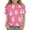 Pink 3, variant on BRGZLK Kids Hawaiian Outfits Short Sleeve Tops Boys Girls Summer Trendy Graphic Blouse Loose Round Neck Versatile T-Shirt Pink 9-10 Years
