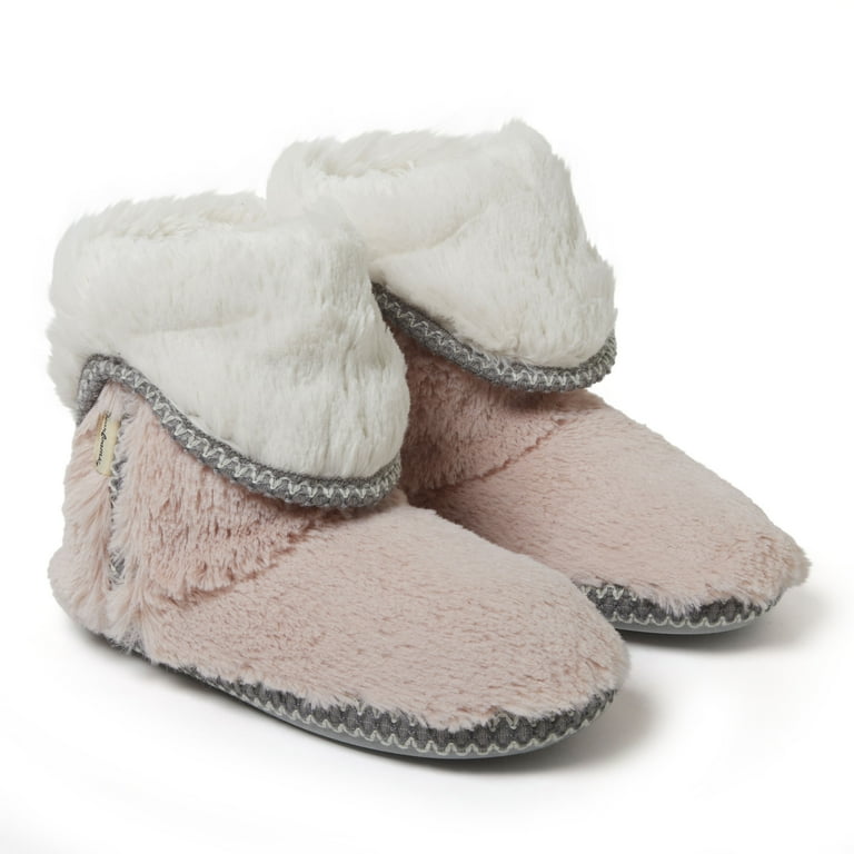 Dearfoam fold hotsell down bootie slippers