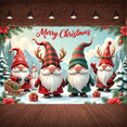 thumbnail image 5 of Colorful Design Christmas Banner Decorative Gnome Holiday Backdrop Lightweight Polyester Celebration Decor for Winter Party Indoor Decoration Holiday Celebration, 5 of 8