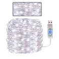 thumbnail image 3 of USB LED Light String Home Office Garden Impermeable Control remoto Temporizador Lámpara String 5m 50LEDs Blanco Vogacara HA001496-01, 3 of 6