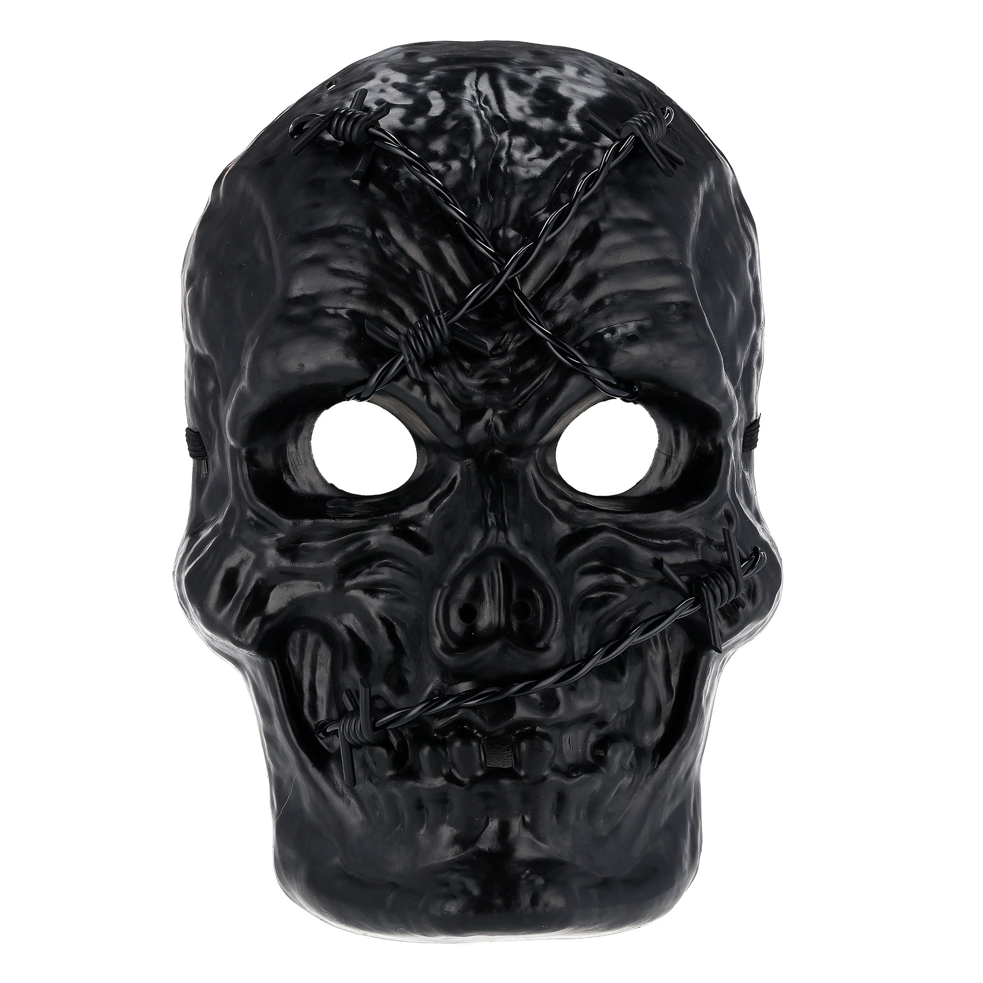 Skull Mask Costume Accessory for Adults, Black, Halloween by Way To Celebrate