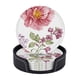 thumbnail image 1 of Posavasos de cuero de 6 piezas, juego de flores con ilustración de acuarela en fondo blanco simple, posavasos para bebidas, posavasos para tazas, regalo de inauguración de la casa, ideal para la, 1 of 7