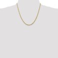 thumbnail image 2 of 14k Yellow Gold 20 Inch 3.35mm Diamond Cut Quadruple Rope Chain Necklace Pendant Charm, 2 of 9