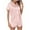 Pink, variant on FRSASU Plus size Pajamas Women's Homewear Short-Sleeve Tops Shorts Color Night Pajamas Suits White 10(XL)