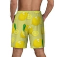 thumbnail image 4 of Uemuo Bright Lemons Pattern Mens Swim Trunks Quick Dry Board Shorts with Mesh Lining, Stretch Beach Shorts Quick Dry No-Chafing Board Shorts-3X-Large, 4 of 9