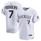 thumbnail image 1 of Camiseta clásica de béisbol blanca de local de Brendan Rodgers de los Colorado Rockies, con número de estrella bordado.-XXL, 1 of 2