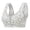 Grey, variant on Bras for Women Bra Floral Front-Button Vest Style Supportive Everyday Wear for Middle and Older Women Gray 85B
