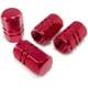 thumbnail image 1 of Tapa de válvula de neumático de aluminio, 4 piezas/juego, tapas de válvula de aire de vástago de rueda de neumático para automóvil, motocicleta, bicicleta (rojo), 1 of 5