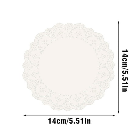 

WANYNG Baking trays & trays 100pcs Air Fryer Special Paper Lace Paper Round Baking Tray Paper air fryer paper B