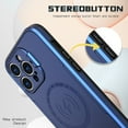 thumbnail image 6 of For Apple iPhone 14 Pro Max (6.7") Hybrid MagSafe Compatible Wireless Charging, Full Camera Protection & Stand Case Cover fit iPhone 14 Pro Max - Blue, 6 of 8