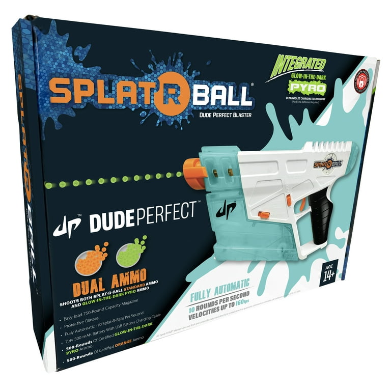 SPLATRBALL Dude Perfect Gel Water Bead Blaster Kit, Full Auto