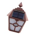 thumbnail image 3 of Paquete de 2 luces de seguridad al aire libre de la lámpara de impermeable del jardín de la luz solar de la pared del LED Macarena Lámparas de pared alimentadas por Solars, 3 of 6